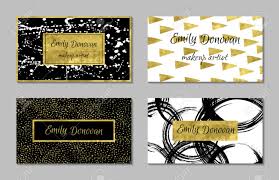 Small businesses can sell gift cards, both in person and online, with square. Set Of 4 Golden Business Card Template Or Gift Cards Texture Of Gold Foil Luxury Vector Illustration Editable Template Space For Text Line Splash Dots Triangle Confetti Royalty Free Cliparts Vectors And