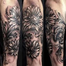 Women's rose and daisy tattoo. 125 Daisy Tattoo Ideas You Can Go For Meanings Wild Tattoo Art