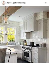 Exhaust Fan Panelled Hidden By Panelling That Matches Shaker Style Cabinetry Kitchen Remodel Small Farmhouse Kitchen Design Modern Farmhouse Kitchens