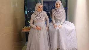 Beautifull Hijab Dress Gaun Pengantin Sederhana Pakaian Pernikahan Pakaian Pesta