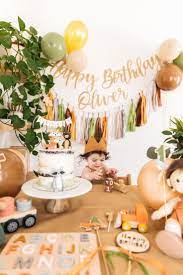 Find woodland party supplies at the lowest guaranteed price. Oliver S 1st Birthday A Woodland Themed Party New Darlings Woodland Party Theme Woodland Birthday Party Birthday