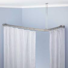 J Shaped Shower Curtain Rod Shower Curtain Rods Double Shower Curtain Double Shower Curtain Rod