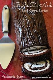 Buche De Noel Yule Log Recipe From Real Simple Yule Log Recipe Yule Log Cake Christmas Desserts