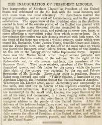 1861 ILLUSTRATED LONDON NEWS - US Civil War begins - VIEW OF LINCOLN INAUGURAL | #1872110713