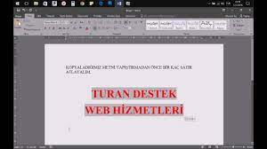 Word Exel Arka Plan Rengi Silme Sitelerden Kopyalanan Yazi Arka Plan Silme Youtube