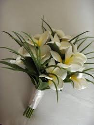 Bridal Bouquet Plumeria 50 Wedding Flowers In 2020 Flower Bouquet Wedding Frangipani Wedding Yellow Wedding Flowers