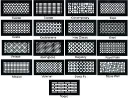 Decorative grille, vent cover, or return register. Steelcrest Floor Register Decorative Register Covers