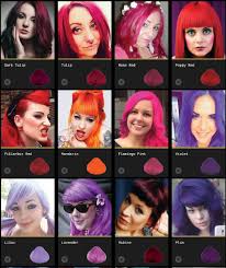 Directions fluorescent orange is a bright, screaming orange hair dye that will definitely turn heads, it looks great with reds and purples like vermillion red and violet. Directions Hair Chart Barbe