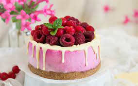 download wallpapers raspberry cheesecake cakes pastries sweets raspberries besthqwallpapers com dessert recipes cheesecake raspberry cheesecake cake