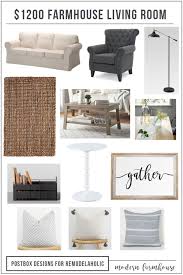 It has a total of five shelves, so there's room for books, a succulent or two, and anything else you'd like to display. 1200 Modern Farmhouse Living Room Free Mood Board Shopping List Postbox Designs