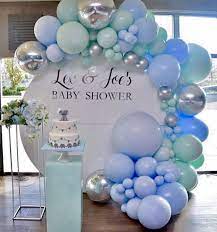 Maybe you would like to learn more about one of these? A Beautiful Setup For This Baby Shower Design Styling By Dreamcreations Designs Bal Baby Shower Balloons Baby Shower Decorations Baby Shower Backdrop