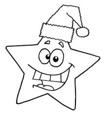 Also you can search for other artwork with our tools. Christmas Star Wearing A Santa Hat Coloring Page Acclaim Clipart