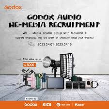 We-Media studio setup with Movelink II-Press Center-GODOX ...