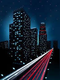 Two Point Perspective Night City Design 1 Night City City Design Point Perspective