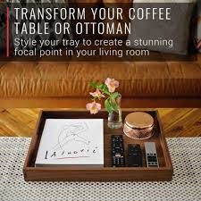 Cheap storage trays, buy quality home & garden directly from china suppliers:2 pc wooden turkish ottoman coffee tea beverage serving rectangle tray enjoy free shipping worldwide! 20x15 Rectangular Wooden Serving Tray With Handles Made In Usa Virginia Boys Kitchens