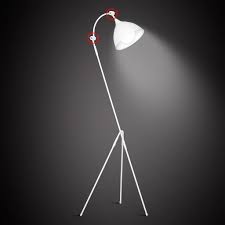 Design Stehlampe Weiss Flexibel Verstellbar Zum Lesen Stehleuchte