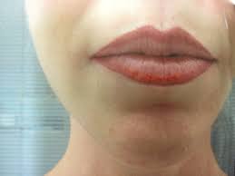 I found a love for me darling, just dive right in and follow my lead well, i found a girl, beautiful and sweet oh, i never. She Just Loves Her Lips Did A Lip Cosmetic Tattoo Australia Val Glover Hovan Facebook