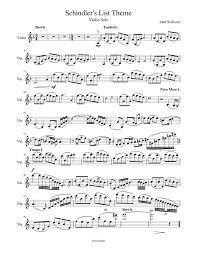 Print And Download In Pdf Or Midi Schindler S List Theme John Williams Free Sheet Music For Violin Free Sheet Music Guitar Chords For Songs Schindler S List