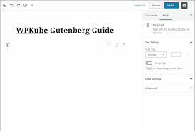 I have disabled it on the backend altogether, because i am using a frontend builder for editing pages and i want clients to understand which button does what. Wordpress Gutenberg Tutorial How To Use The New Block Editor