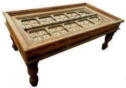 Farmhouse charm is at home in the stylecraft 2 door 1 drawer and shelf wooden coffee table, making it a winning selection for your home. Wood Vintage Antique Door Coffee Table For Home Alpa Corp Id 9882507788