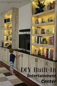 Diy Entertainment Center With Farmhouse Appeal Built In Entertainment Center Diy Entertainment Center Entertainment Center