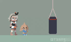 Bea Teaching Hitmontop To Move When Kicking Tyangxii Pokemon Sword And Shield Pokemon Funny Gif Pokemon Mew