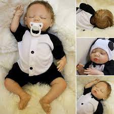 Handmade Reborn Baby Toy Newborn Lifelike Silicone Vinyl Sleeping Baby Doll Walmart Com