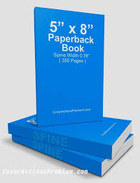 Paperback Book Mockup 5 X 8 Inches Photoshop Shapes Paperback Books Book Spine