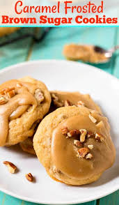 Caramel Frosted Brown Sugar Cookies Spicy Southern Kitchen Recipe Best Cookie Recipes Brown Sugar Cookies Yummy Cookies