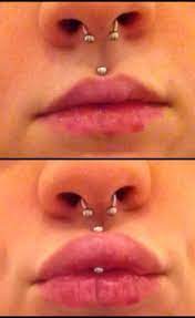 I Think This Is Called A Concealed Vertical Medusa Or A Medusa Kiss Because Its Only Visible When Youre M Earings Piercings Facial Piercings Medusa Piercing