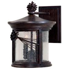 The Great Outdoors By Minka Lavery Abbey Lane 2 Light Iron Oxide Outdoor Wall Lantern Sconce 9152 A357 The Home Depot