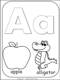 Lots of free preschool printables to help teach the alphabet to preschoolers. Letter A Alphabet Cards For Display Or Coloring Full Page Free Made By Teachers Alphabet Coloring Pages Alphabet Activities Preschool Kindergarten Coloring Pages