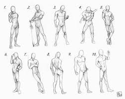 Jacqsrefsandthings Human Proportion Male Poses Chart By
