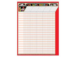 Me We Love Books Incentive Chart