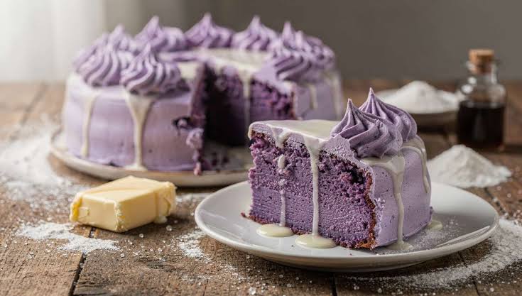 Recette inratable du gâteau ube moelleux et savoureux