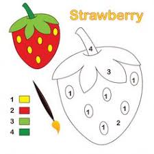 Strawberry Color By Number Kidspressmagazine Com Preschool Color Activities Math Activities Preschool Preschool Colors