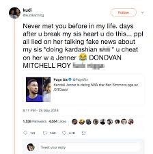 Tinashe/ben simmons/kendall jenner relationship details become murky to onlookers. Kendall Jenner S New Man Accused Of Cheating By Tinashe S Brother People Com