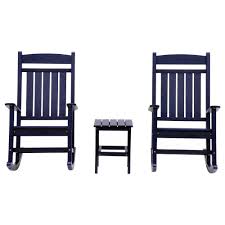 Durogreen Classic Rocker Navy 3 Piece Plastic Outdoor Chat Set Cr4322setny The Home Depot We've rounded up our favorite outdoor rocking chairs because they simply rock.