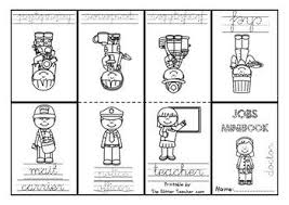Jobs Occupations Printable Minibook Clil Ingles