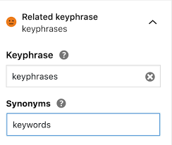 Maybe you would like to learn more about one of these? Synonyms Related Keyphrases Word Forms Yoast Seo Features Yoast