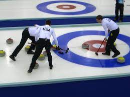 Two teams, each with four players, take turns sliding heavy, polished granite stones, also called rocks. Curling Wikipedia