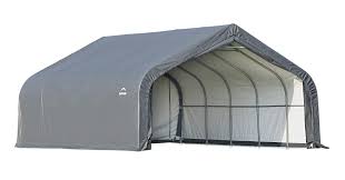 Bonded with premium powder process prevents chipping, peeling, rust and corrosion. Shelterlogic Garage In A Box Waterproof Easy Drive Through Access 2 Car Auto Shelter Grey Buy Online In Bahamas At Bahamas Desertcart Com Productid 165832448