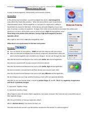 Phet molecular shape simulation worksheet. Molecule Polarity Phet Lab Worksheet Answers Nidecmege