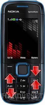 Insert sim card from a source different . Restablecimiento Hard Reset Nokia 5130 Xpressmusic Mostrar Mas Hardreset Info