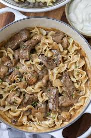Easy Beef Stroganoff Recipe Yummly Recipe Beef Stroganoff Easy Stroganoff Recipe Homemade Beef Stroganoff