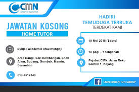 Portal jawatan kosong membuka peluang pekerjaan di lembaga getah malaysia yang kini dibuka untuk. Berminat Mengajar Jawatan Kosong Part Time Full Time Facebook