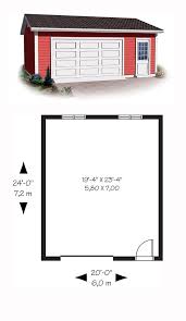 The average size for an outdoor door is 6.8 feet by 3 feet. Traditional Style 1 Car Garage Plan Number 64876 Garage Dimensions Garage Plan Garage Plans