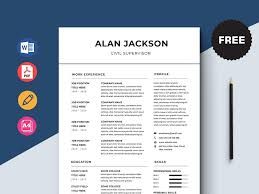 free civil supervisor resume template