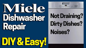 The fuse is defective or has tripped. Miele Dishwasher Repair Not Draining Grinding Noises Fix In 1 Minute Dishes Not Getting Clean Youtube