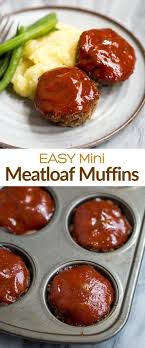 Mini Meatloaf Recipe Recipes Mini Meatloaf Muffins Bbq Sauce Homemade